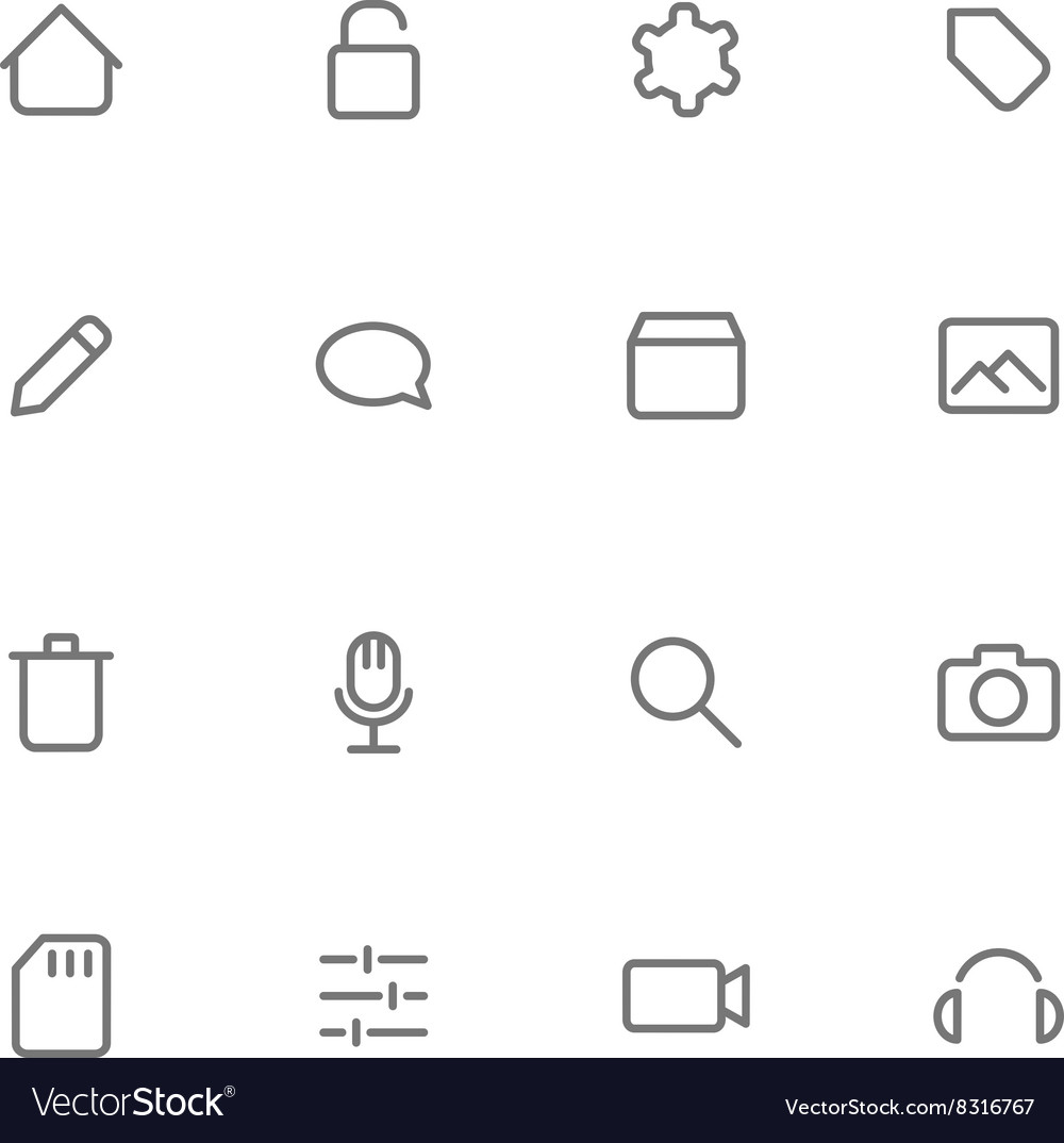 Multimedia Icon Set