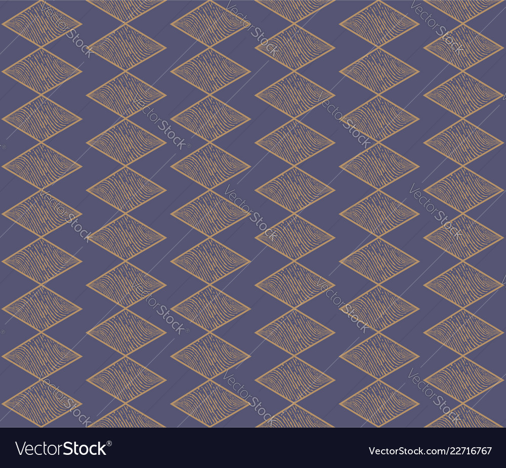 Seamless pattern with zig zag lines and diamonds