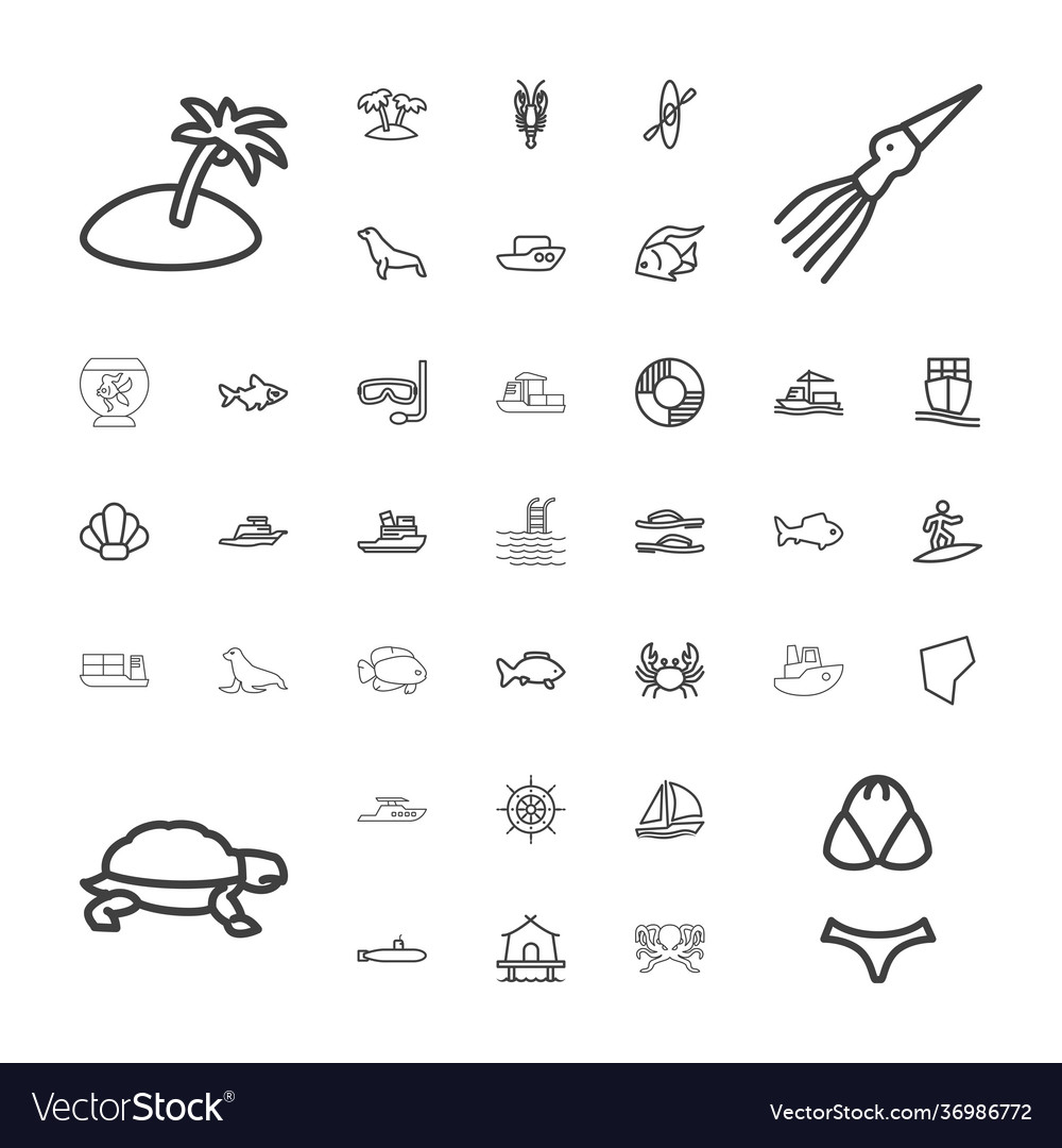 37 sea icons