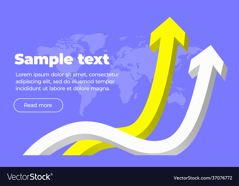 A template for banner with block text Vector Image A template for banner with block text
