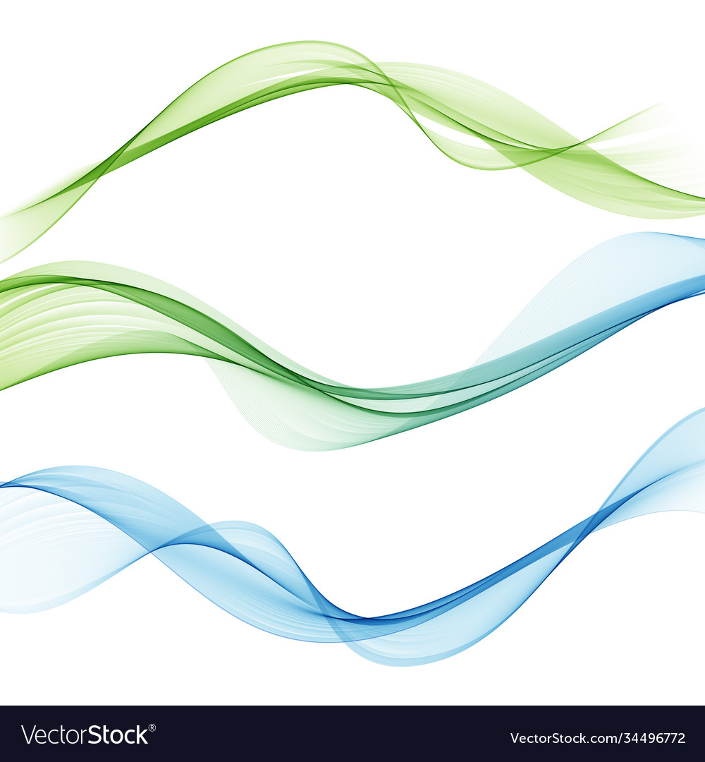 Abstract color waves vector image Abstract color waves