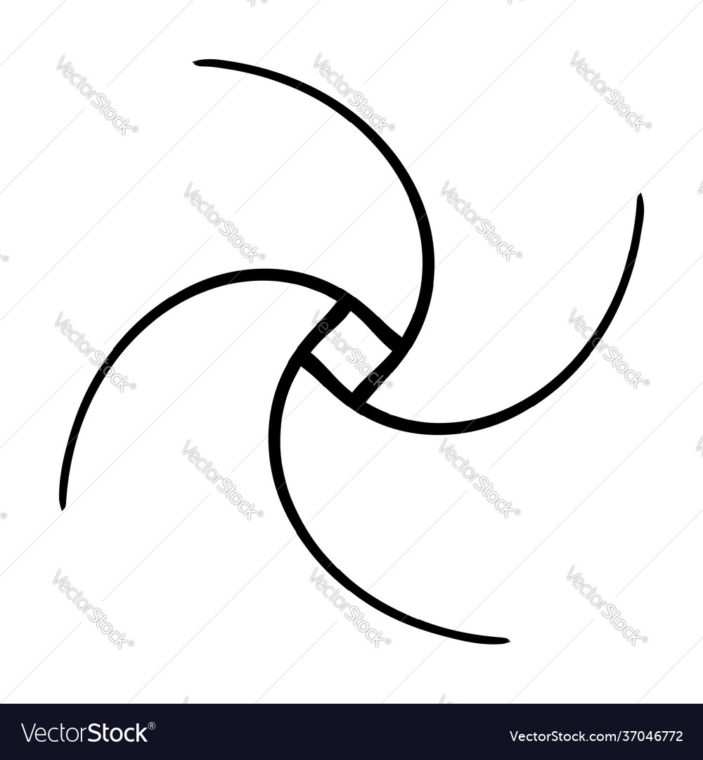 Abstract motif mandala shape design element vector image Abstract motif mandala shape design element