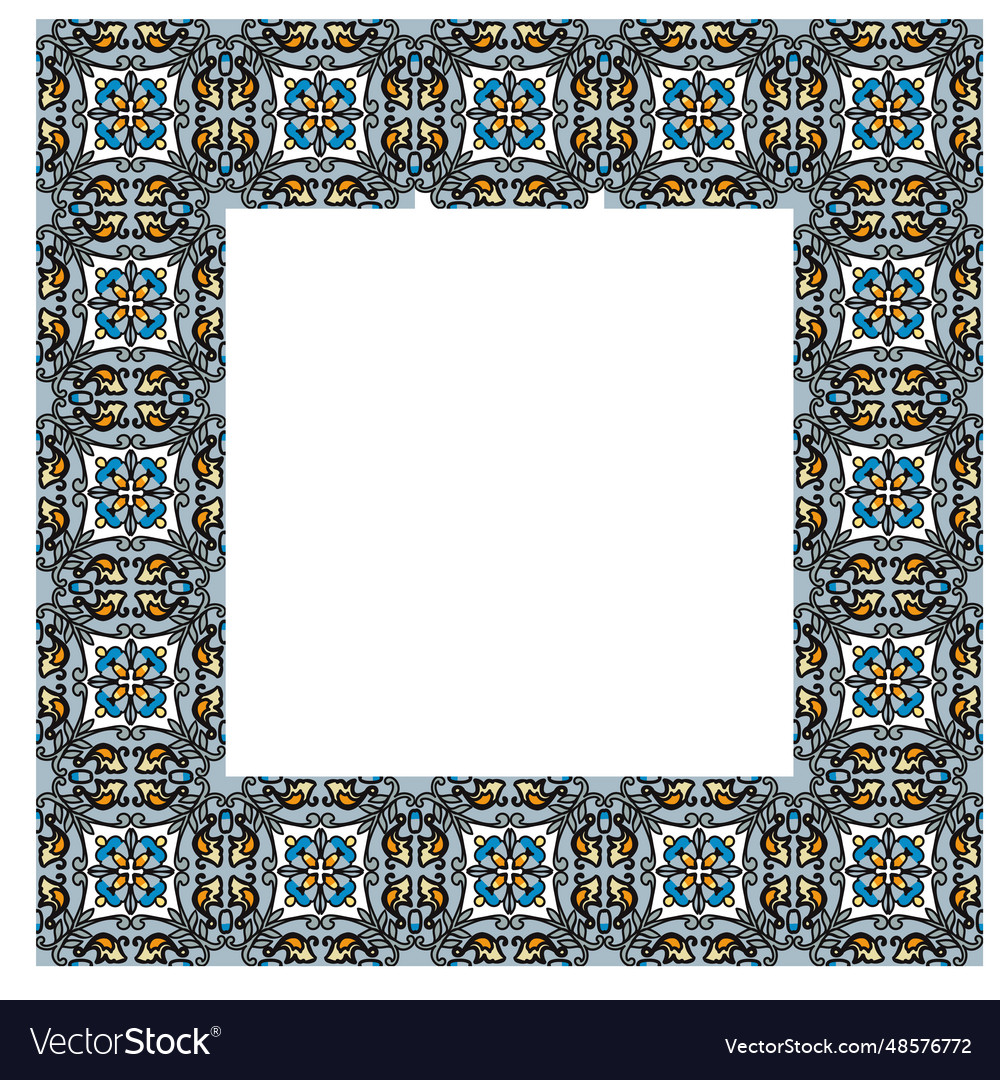 Azulejos seamless pattern Vector Image Azulejos seamless pattern