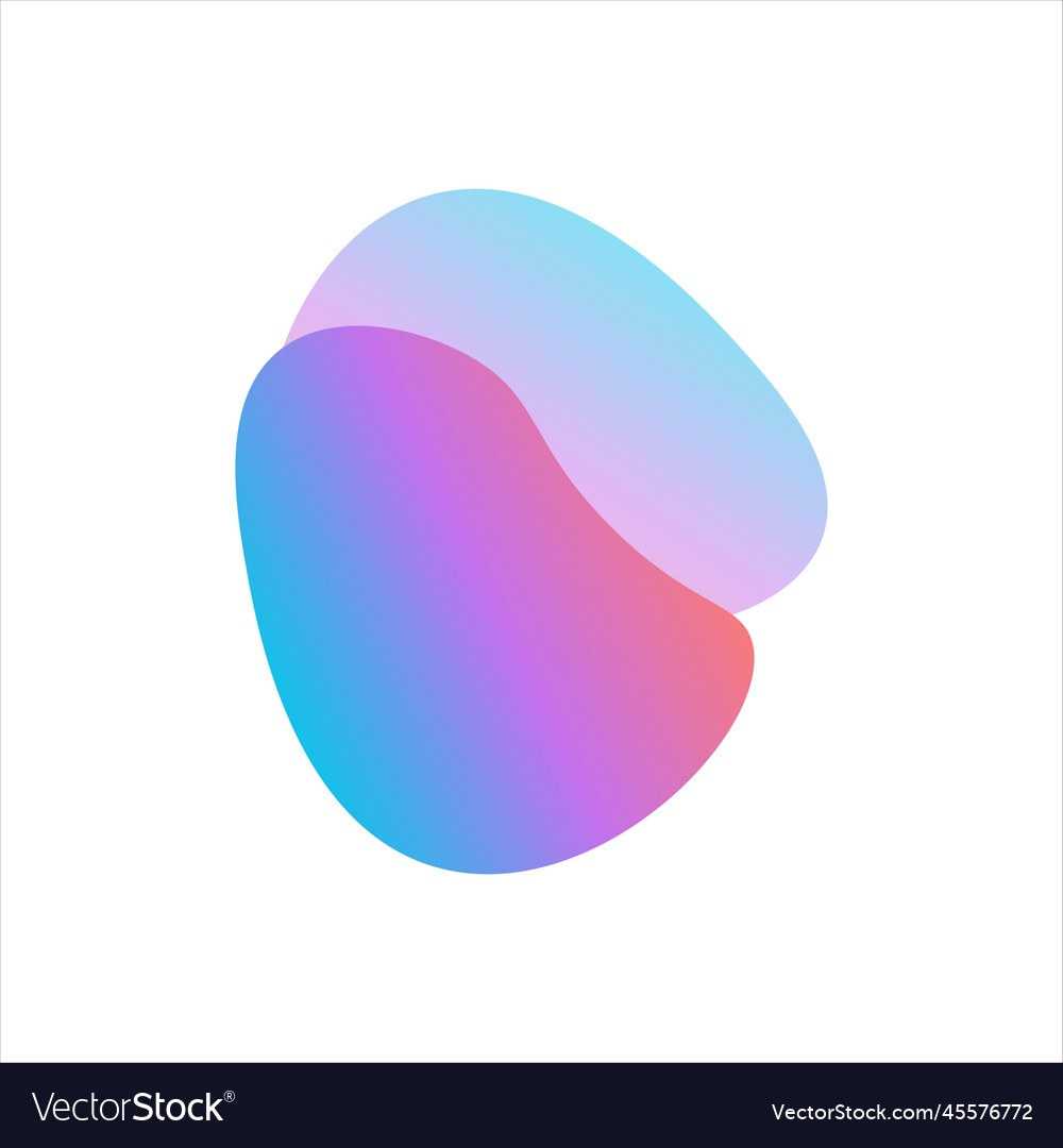 Blob gradient design vector image Blob gradient design