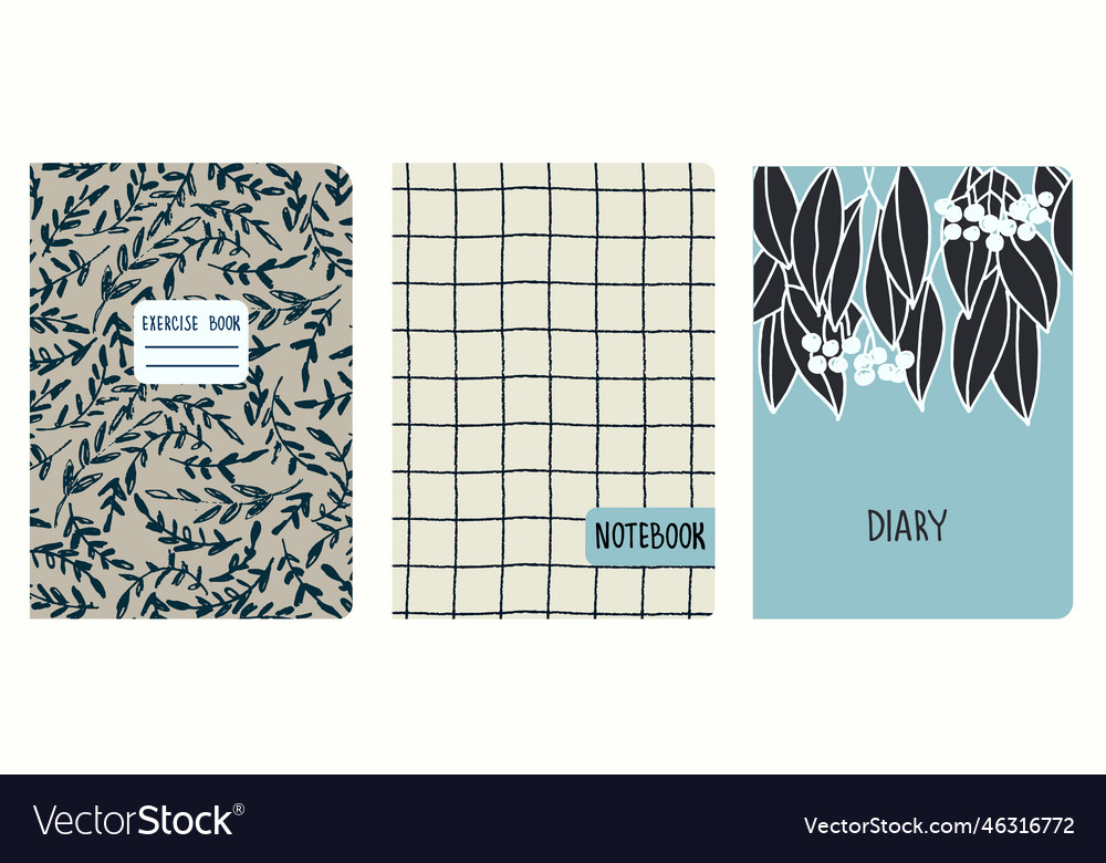 Cover page templates based on seamless patterns vector image Cover page templates based on seamless patterns