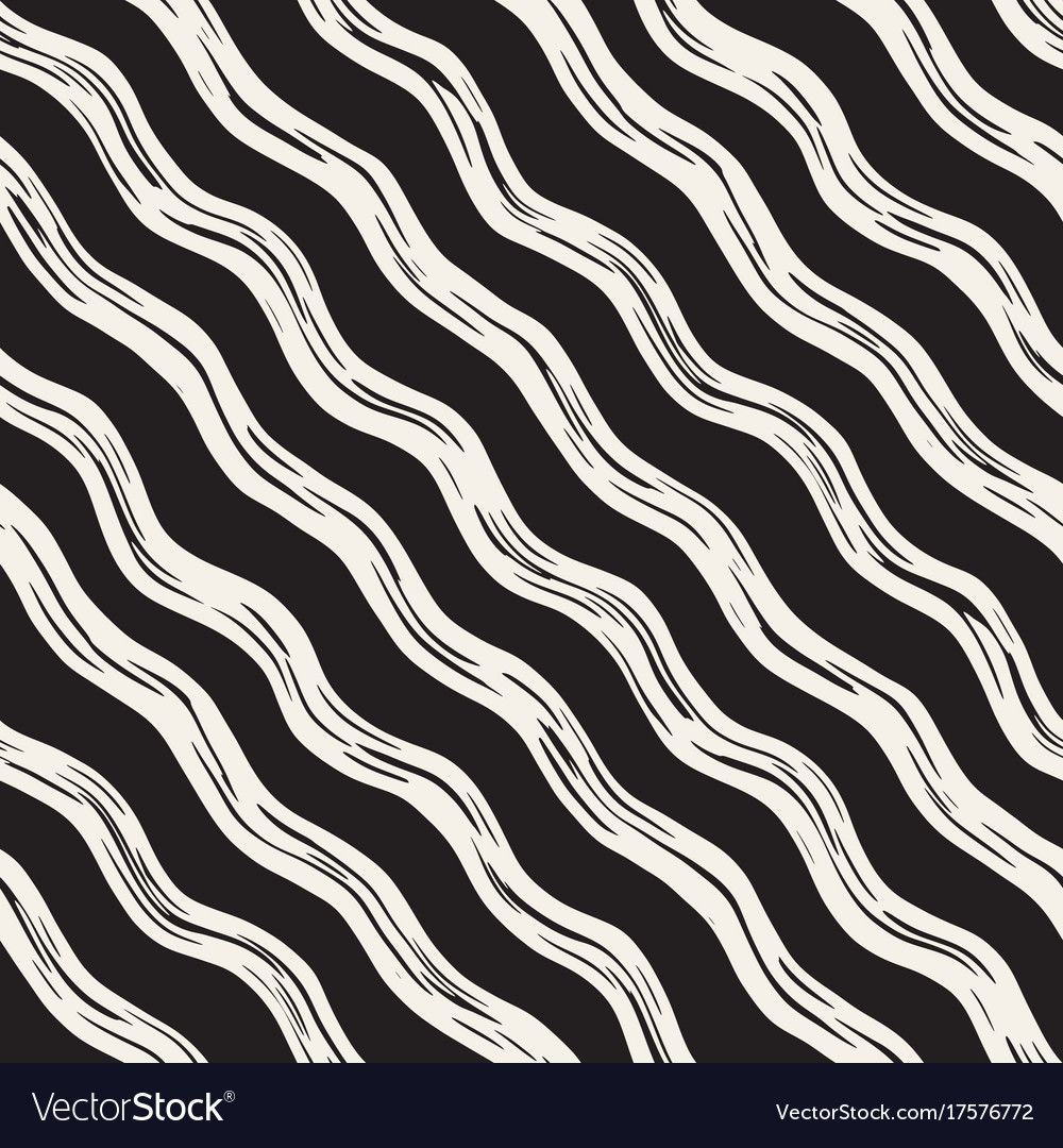 Decorative seamless pattern with doodle lines