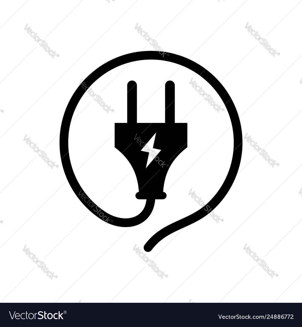 Electric plug icon