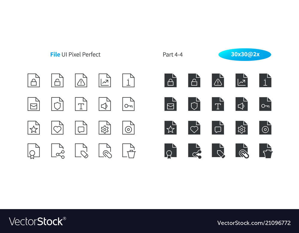 File ui pixel perfect well-crafted thin vector image File ui pixel perfect well-crafted thin