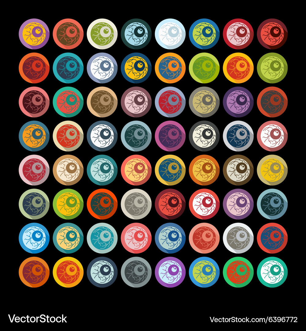 Flat design eye Royalty Free Vector Image - VectorStock