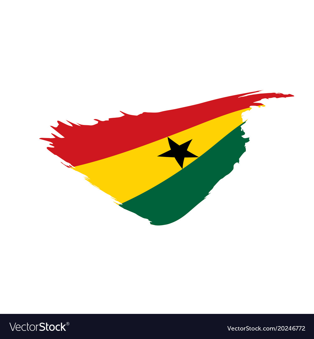 Ghana Flag Royalty Free Vector Image Vectorstock 9747