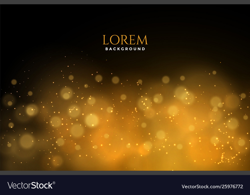 Golden Bokeh Background