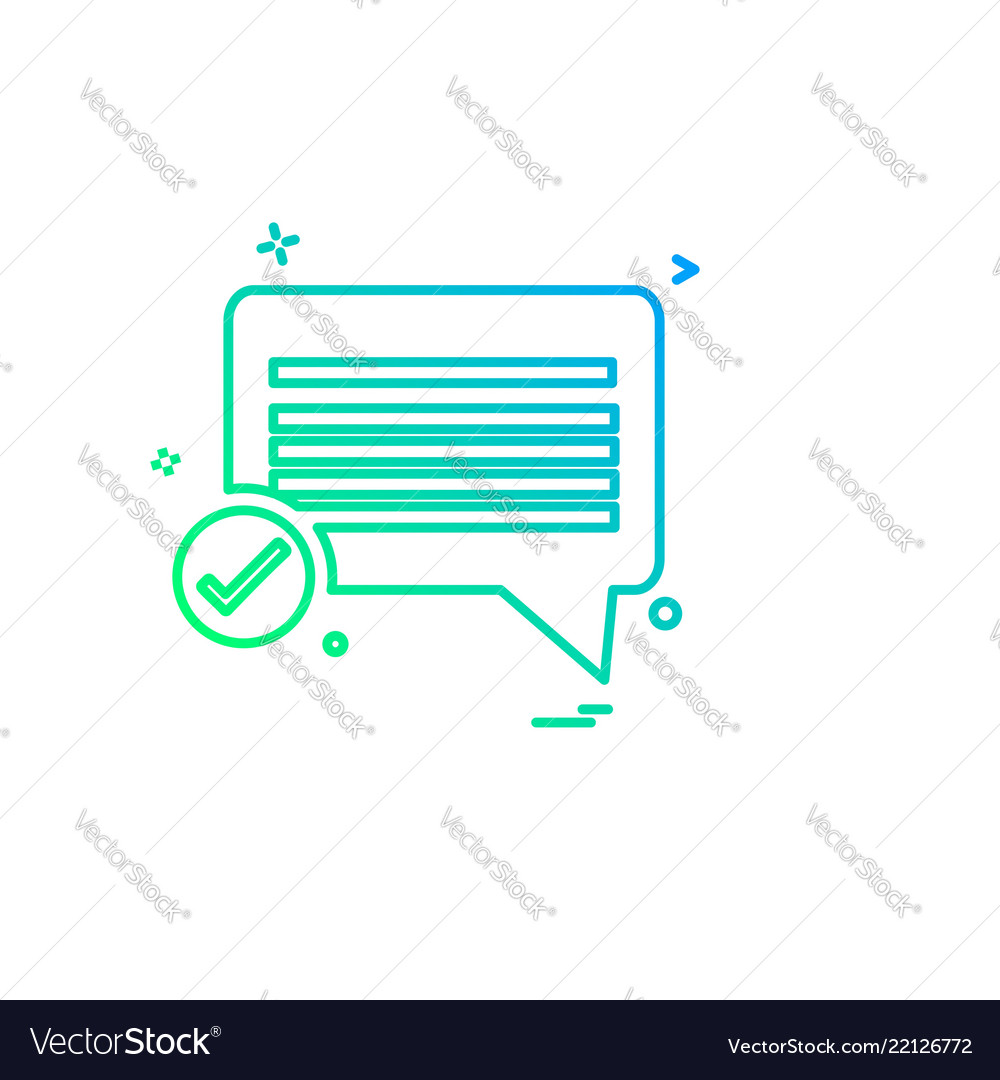 Message icon design