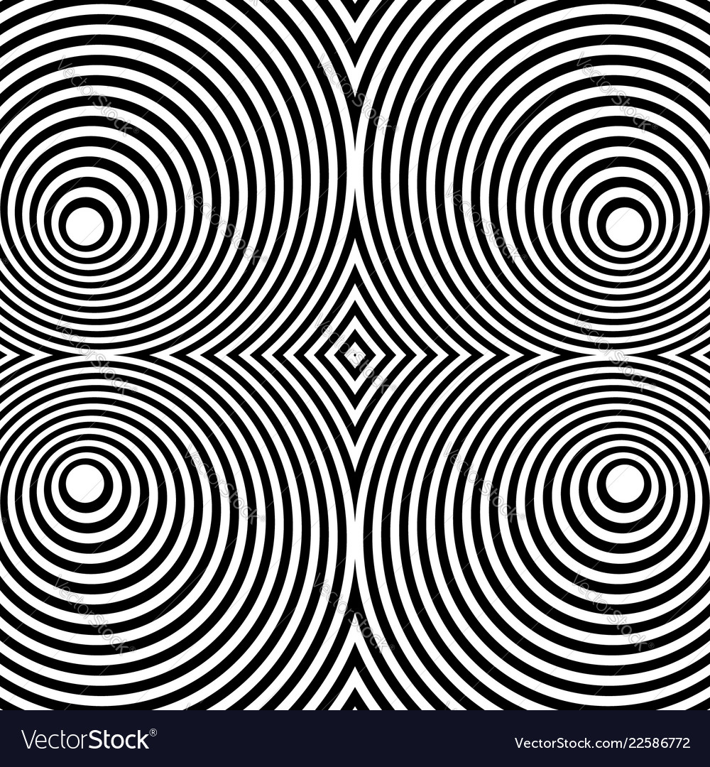 Mirrored symmetrical pattern with concentric vector image Mirrored symmetrical pattern with concentric