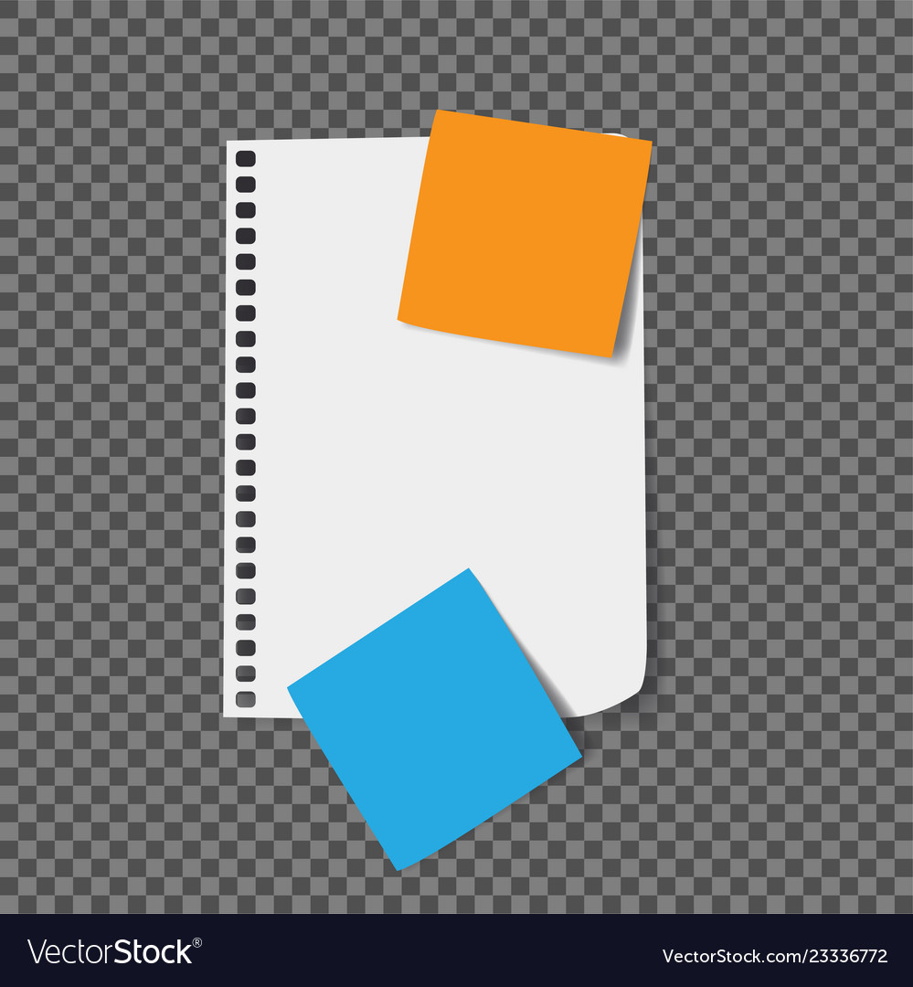 Notizbuchpapier mit auf Hintergrund isolierten Linien Vector Image Notizbuchpapier mit auf Hintergrund isolierten Linien