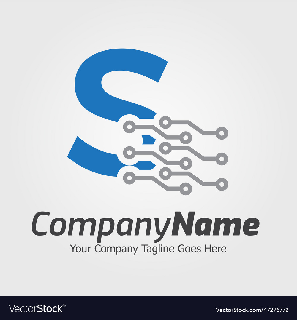 Programming code and technology logo template