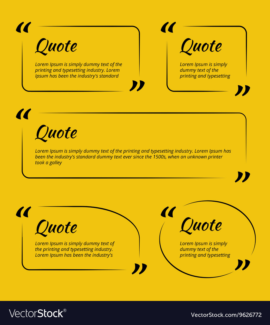 Quote Marks & Text Blocks