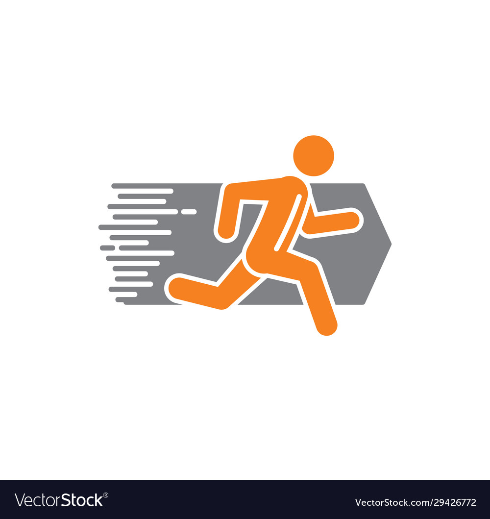Running related icon on background for graphic vector image Running related icon on background for graphic