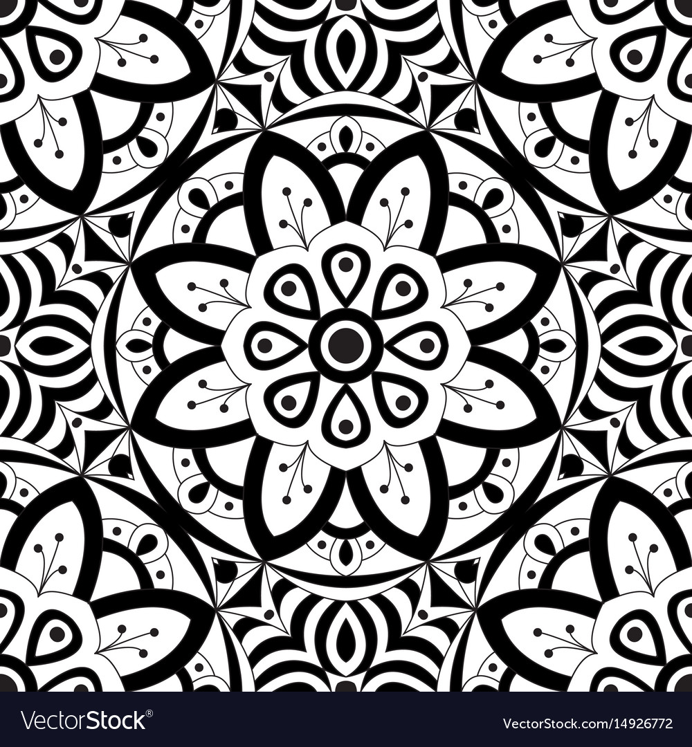 Seamless pattern with decorative elements