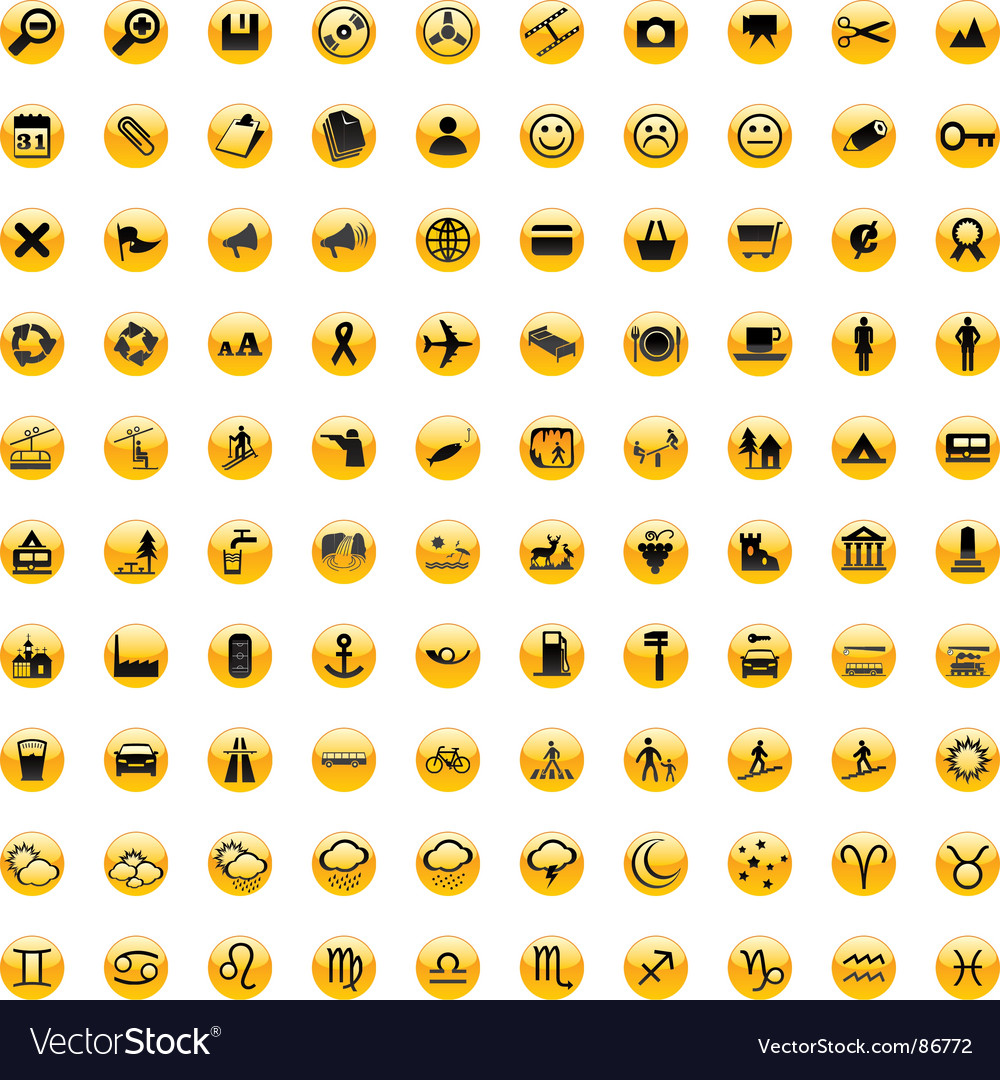 Web icon set