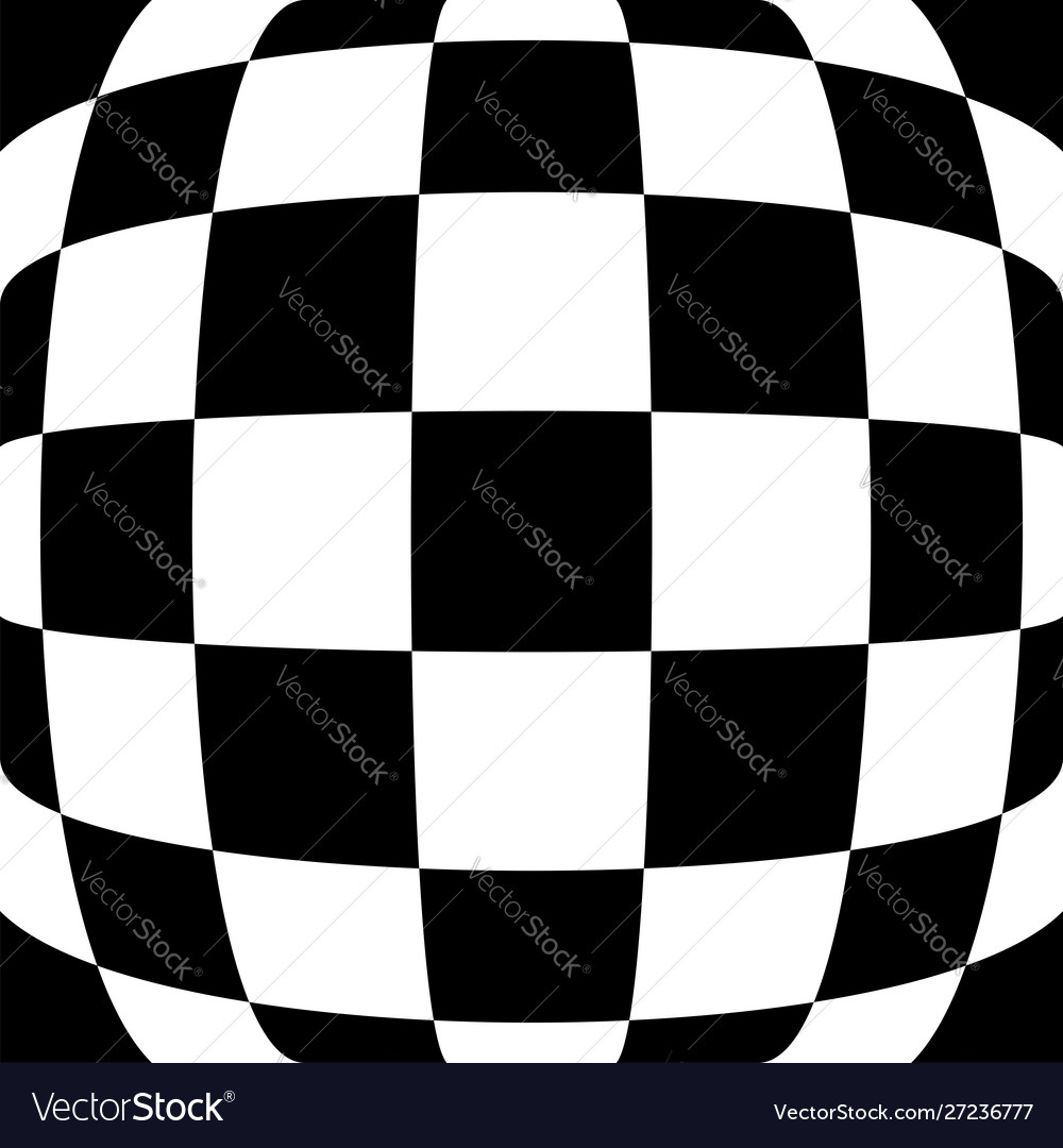 3d bulging convex globular protuberant distortion