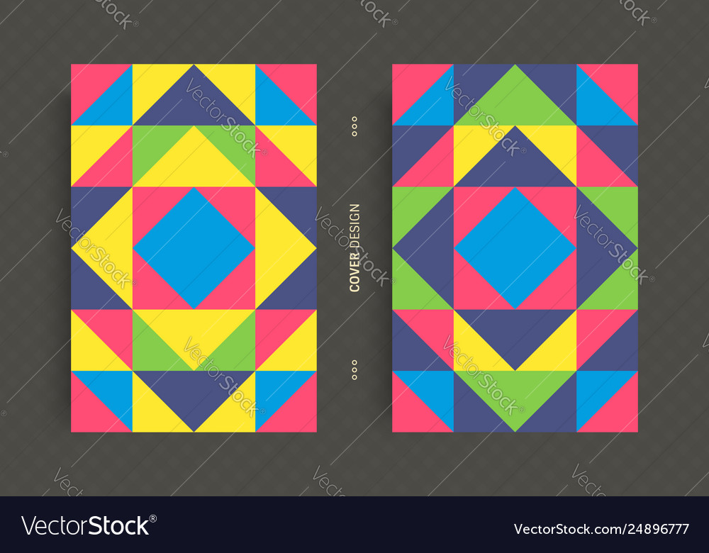 Abstract mosaic pattern geometric background vector image Abstract mosaic pattern geometric background