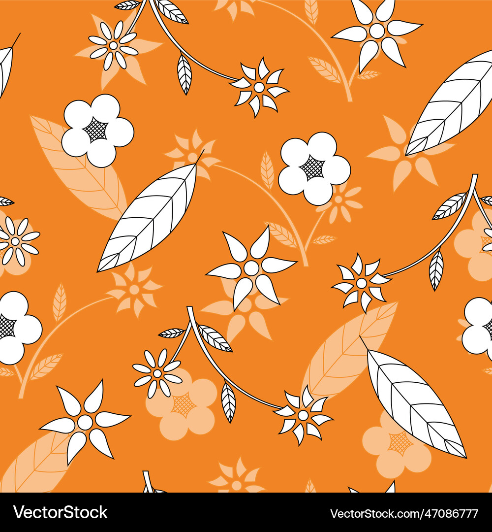 Floral seamless pattern background Royalty Free Vector Image
