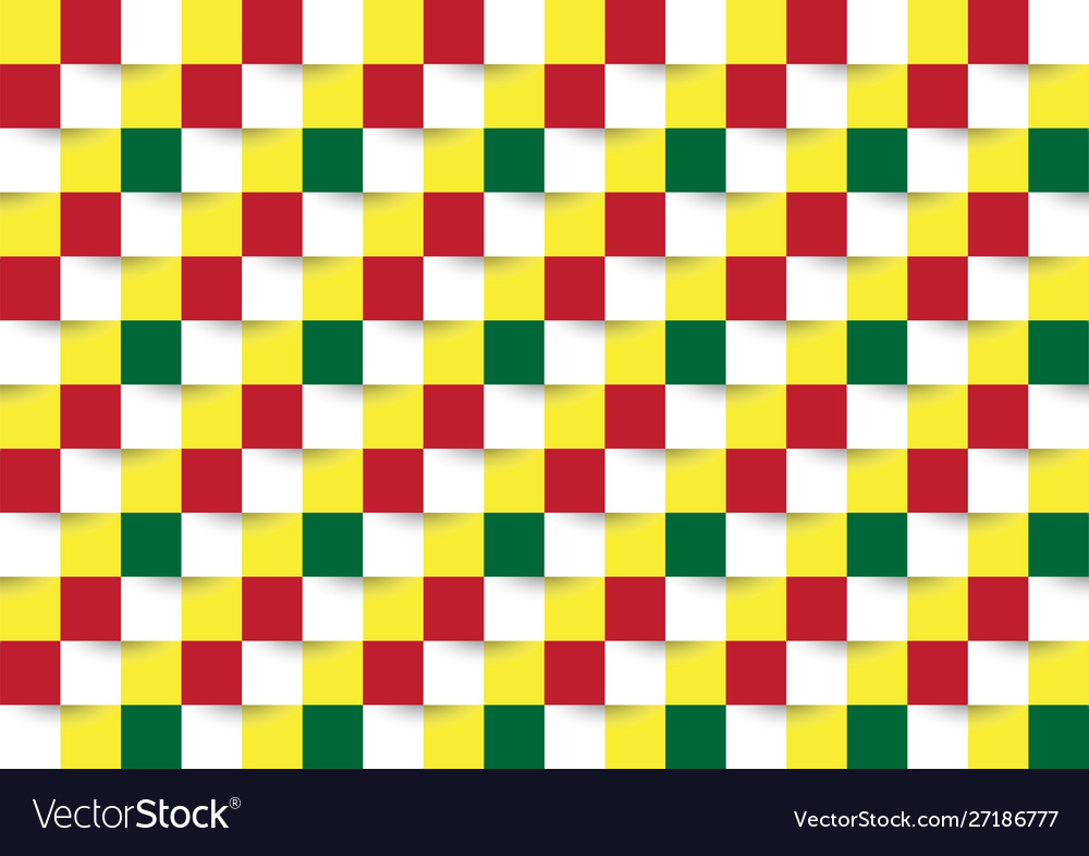 Geometric pattern with colorful background