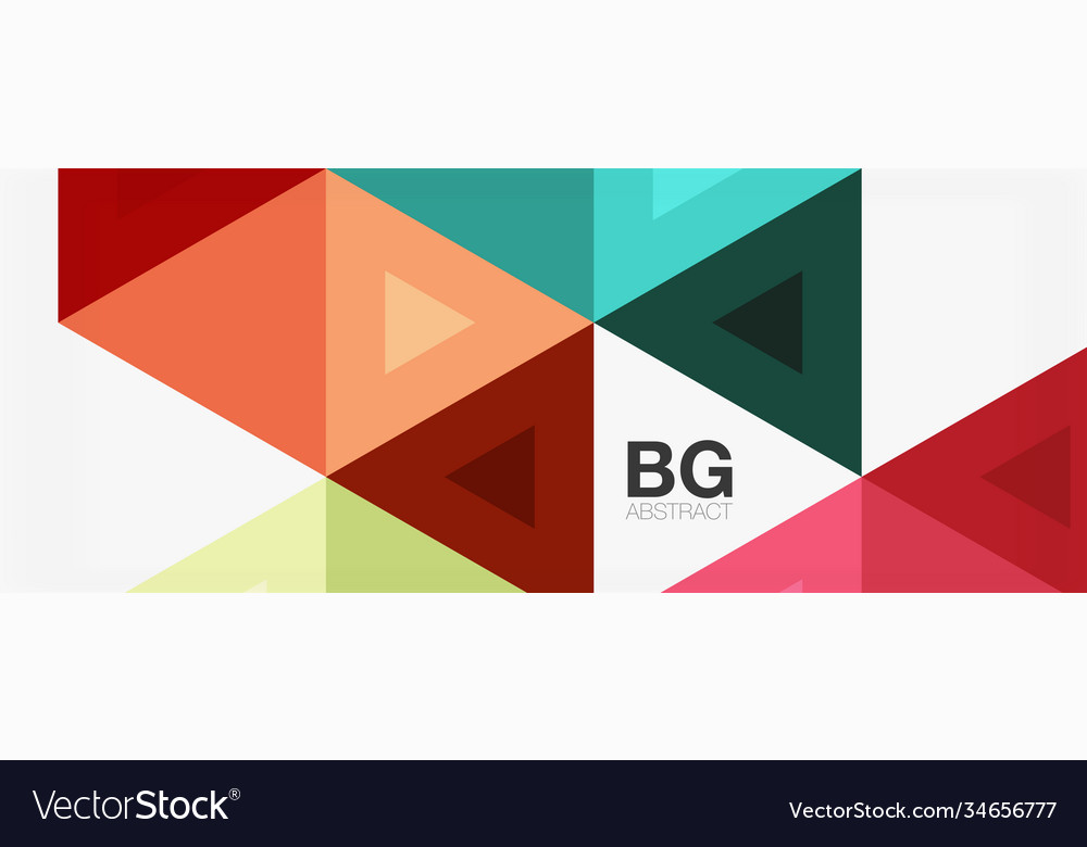 Mosaic triangle pattern abstract background vector image Mosaic triangle pattern abstract background
