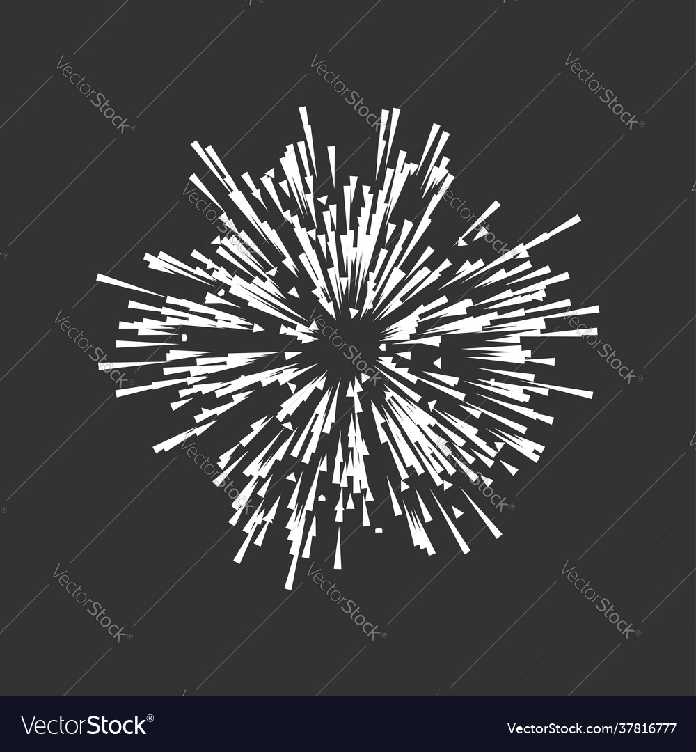 Radial radiating lines beams rays random