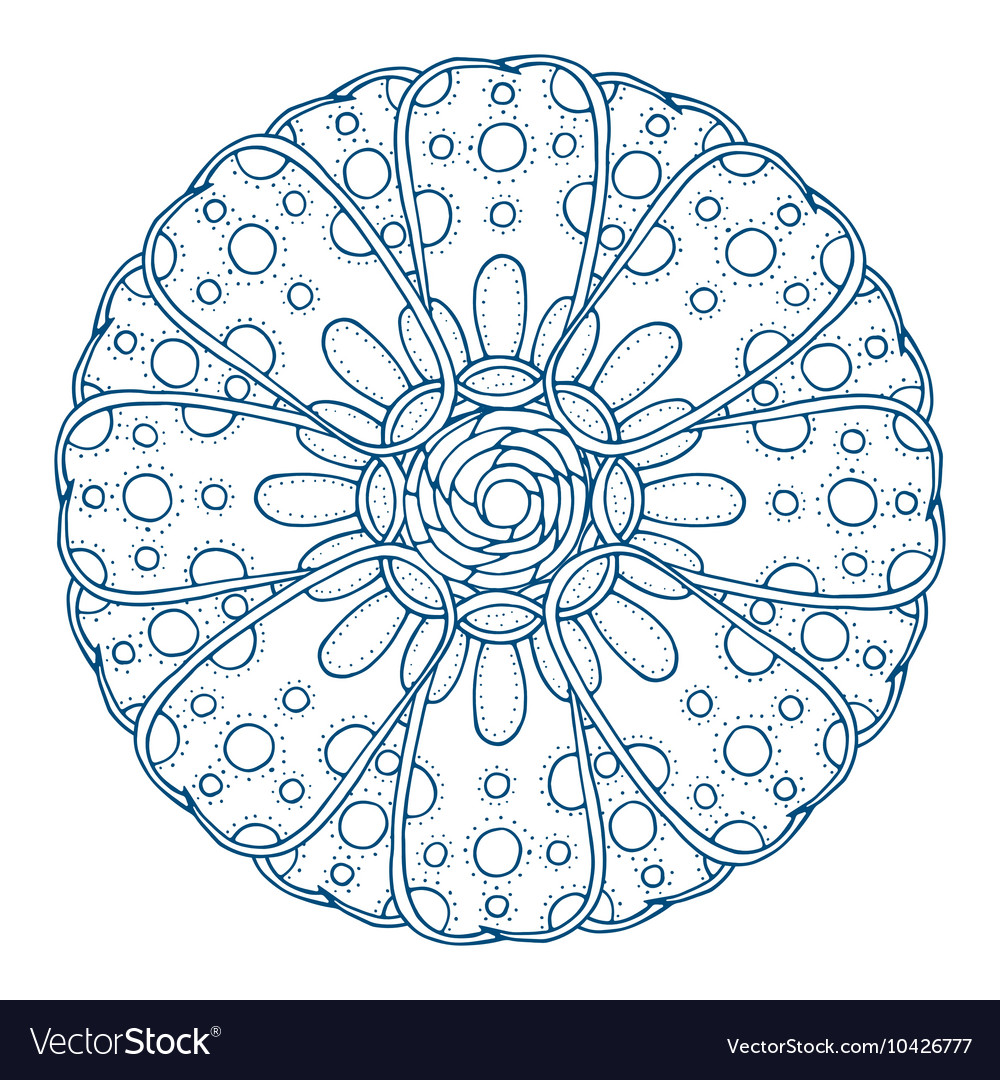 Round floral ornament