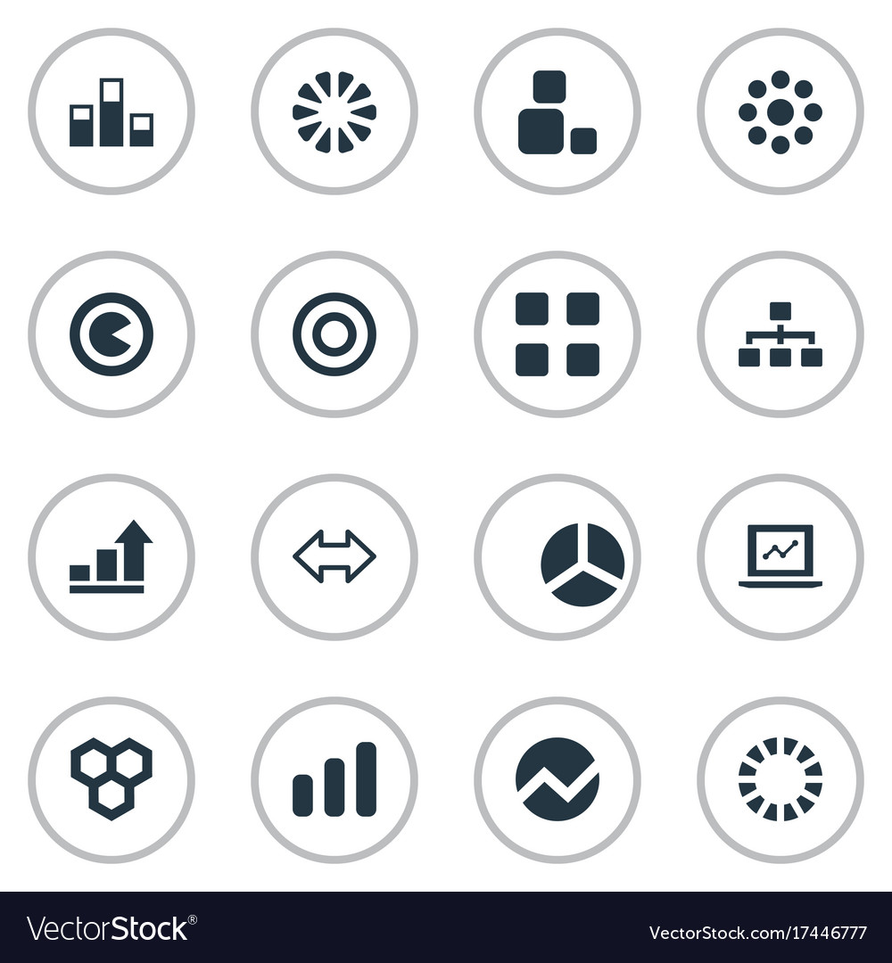 Set of simple icons element