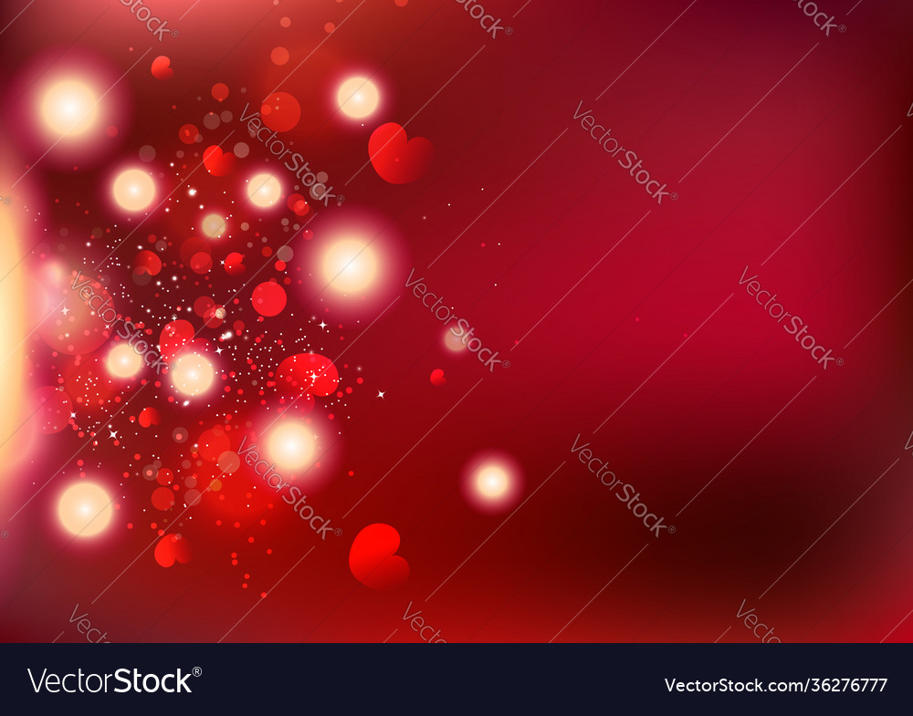 Valentines day bokeh heart scatter love exploding