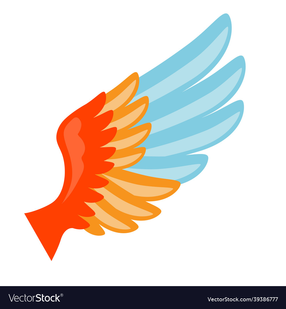 Wing icon in abstract style