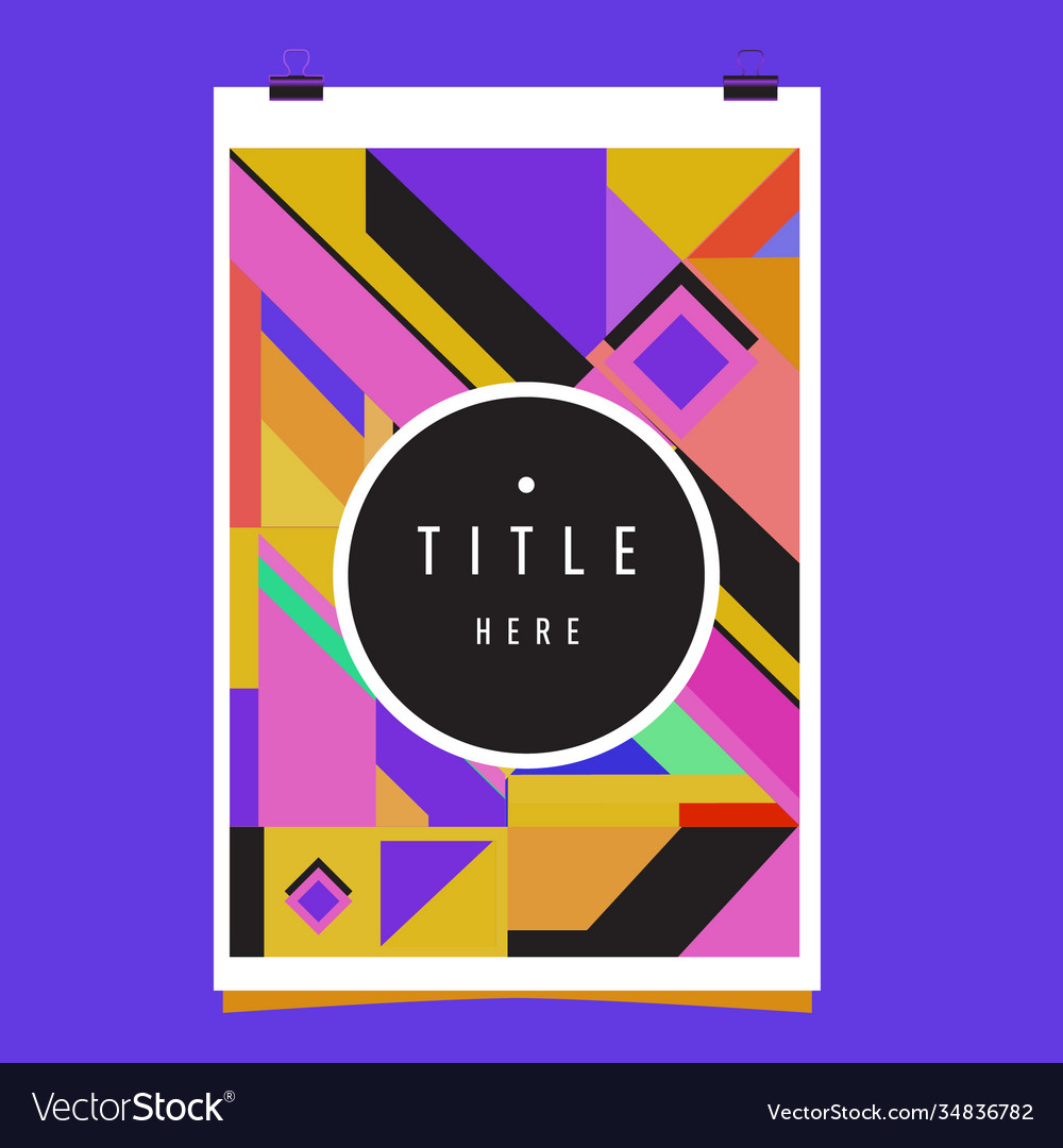 Abstract colorful geometric pattern background Vector Image Abstract colorful geometric pattern background