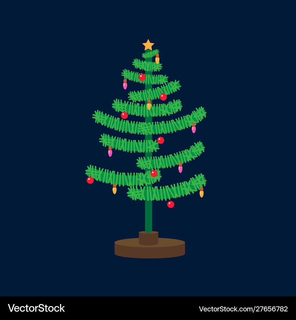 Christmas tree Royalty Free Vector Image - VectorStock