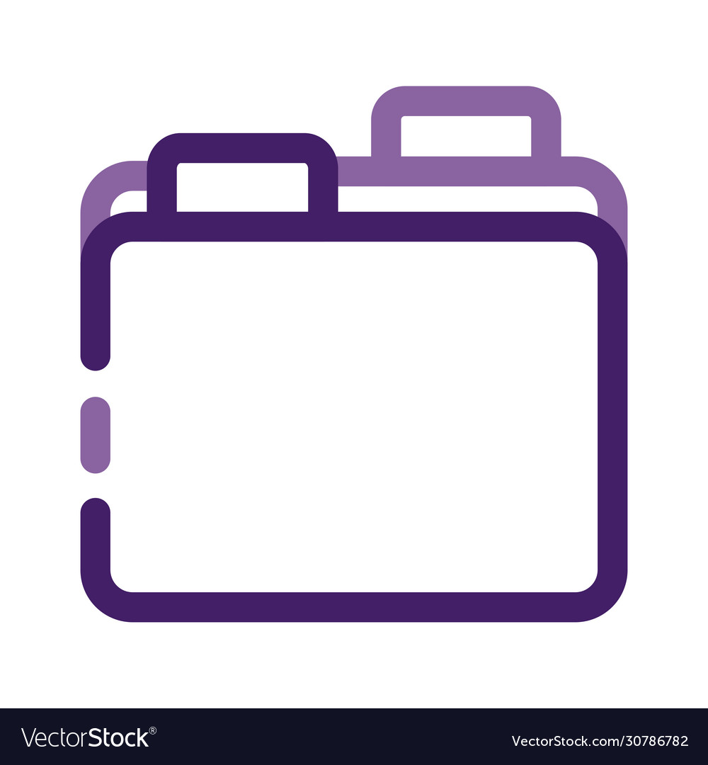 Folder file document line style icon