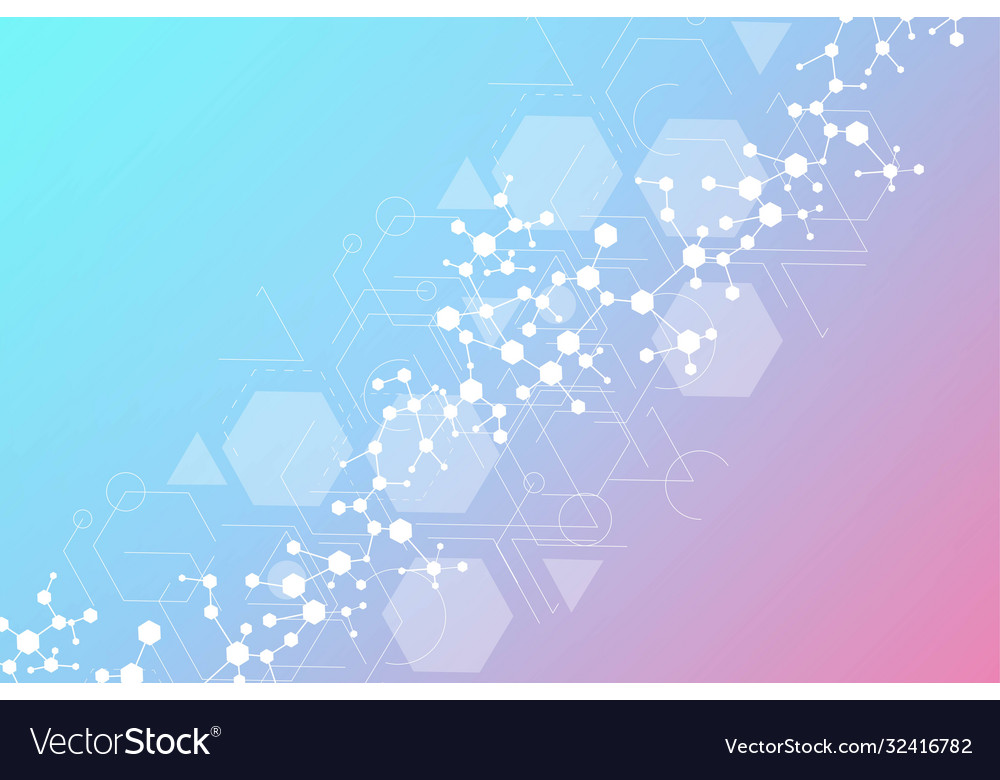 Hexagonal abstract background big data vector image Hexagonal abstract background big data