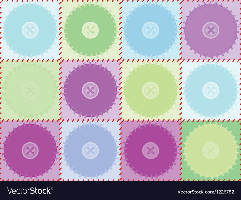 Pattern with patches and buttons