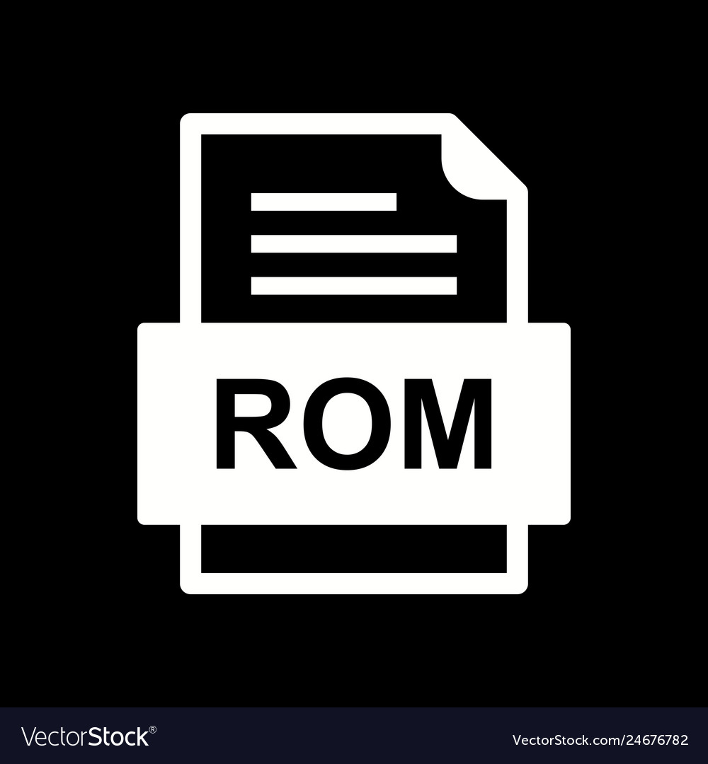 Rom file document icon