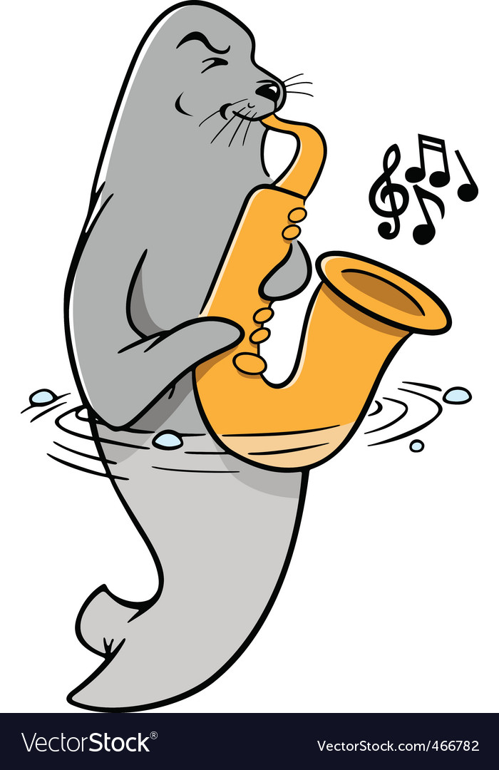 Saxophonist seal