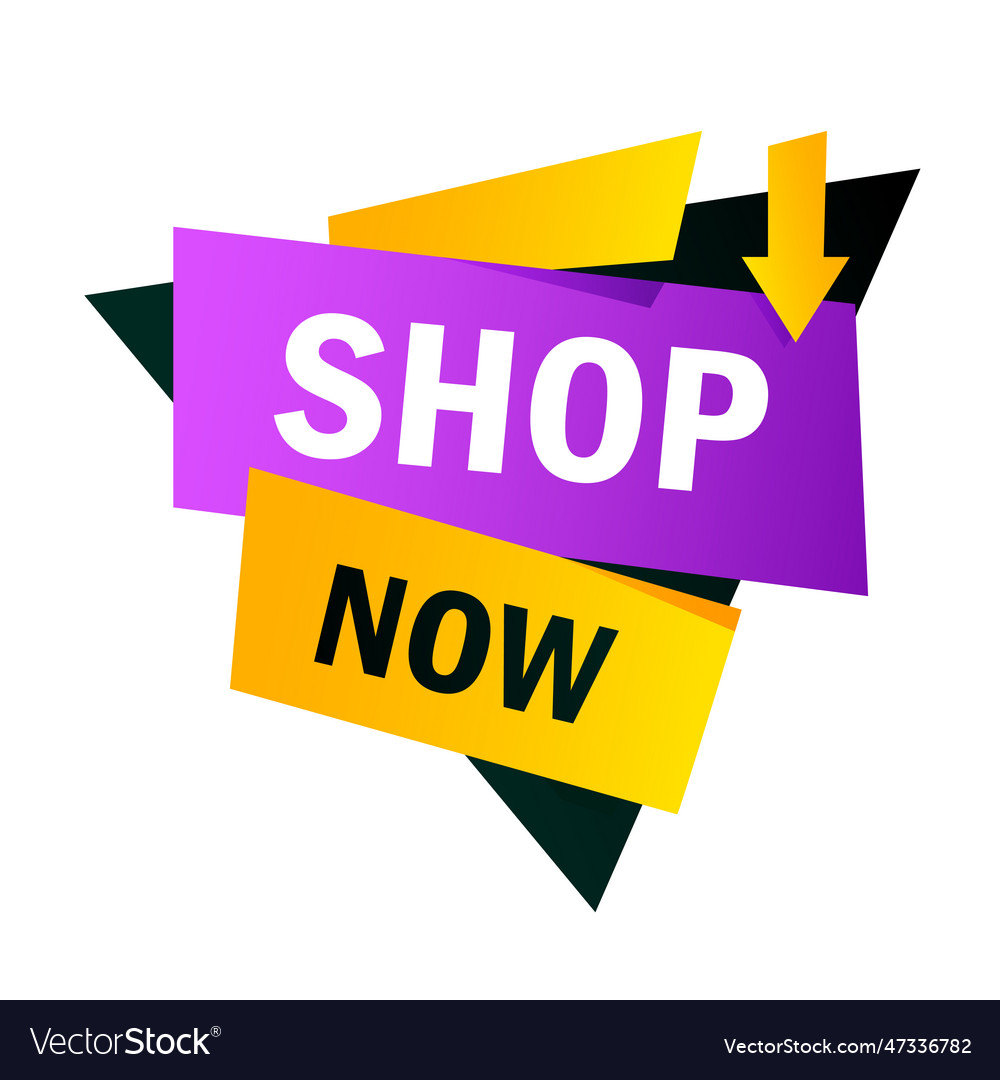 Shop now yellow and purple bright banner design