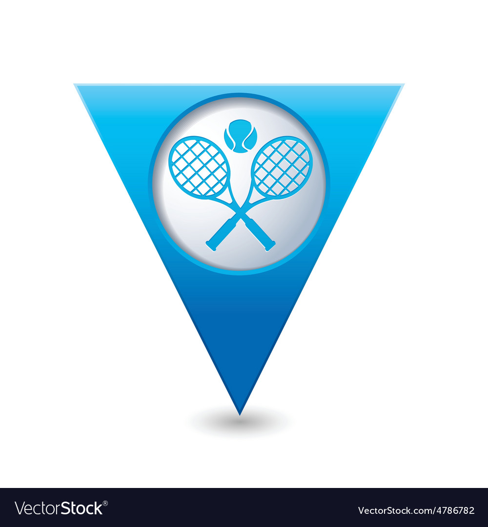 Tennis2 blue triangular map pointer