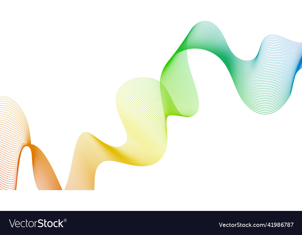 Abstract backdrop with wave gradient lines vector image Abstract backdrop with wave gradient lines