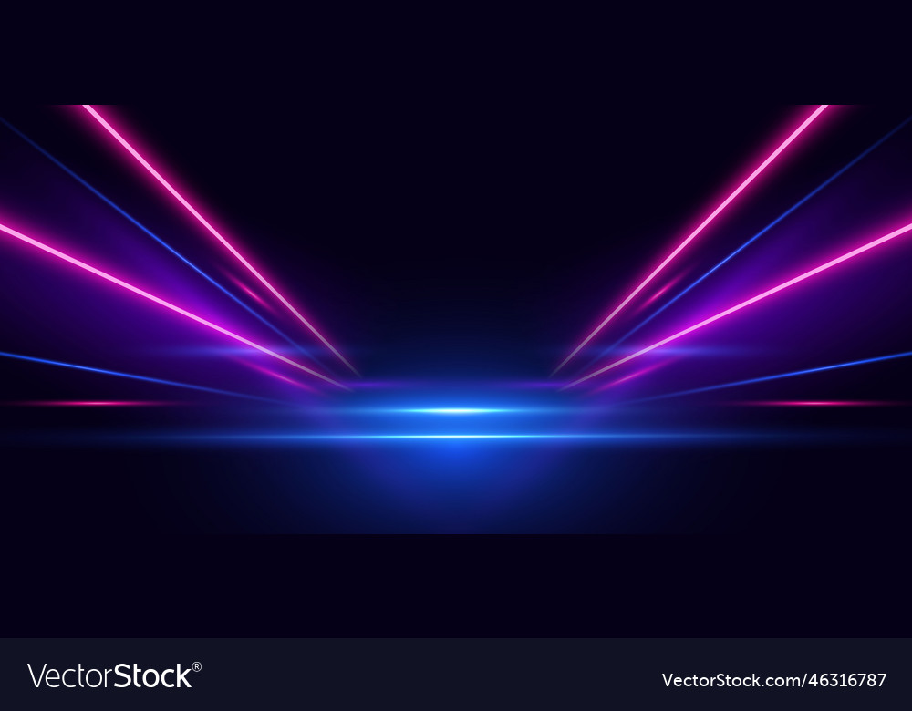 Abstract technology futuristic glowing neon blue vector image Abstract technology futuristic glowing neon blue