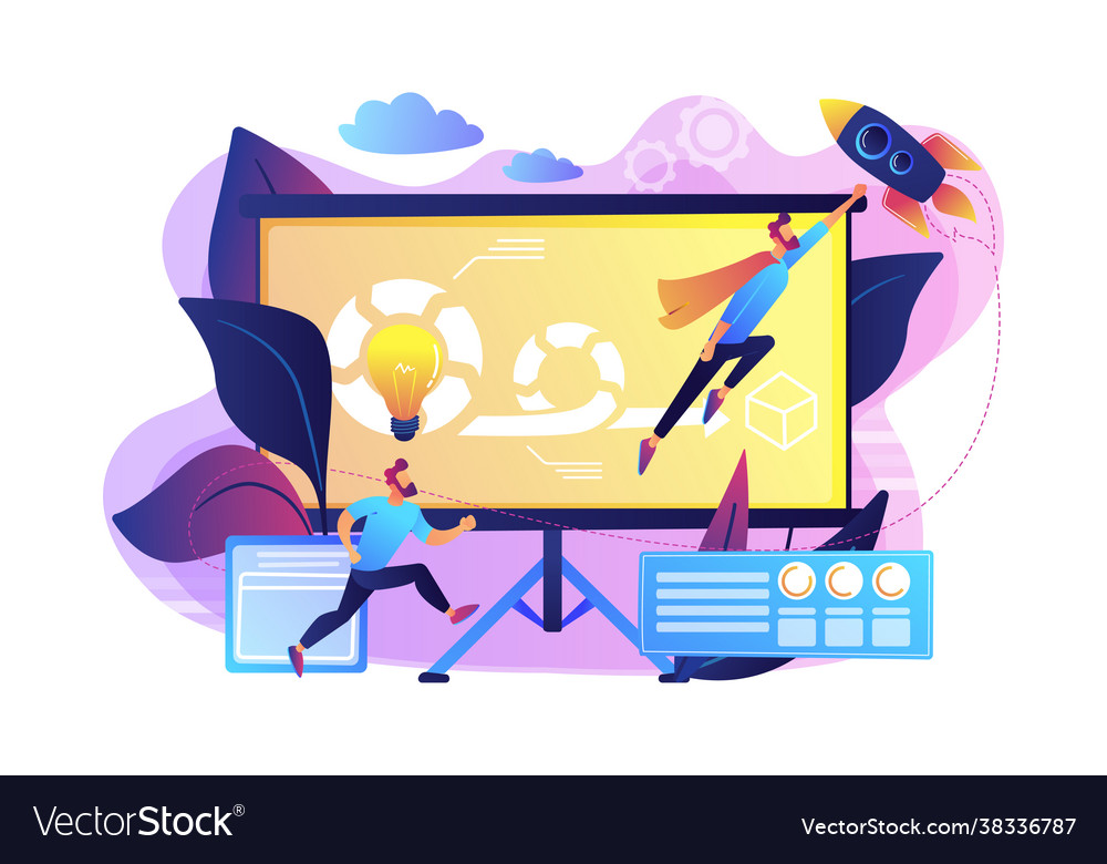 Agile project management concept Vector Image Agile project management concept