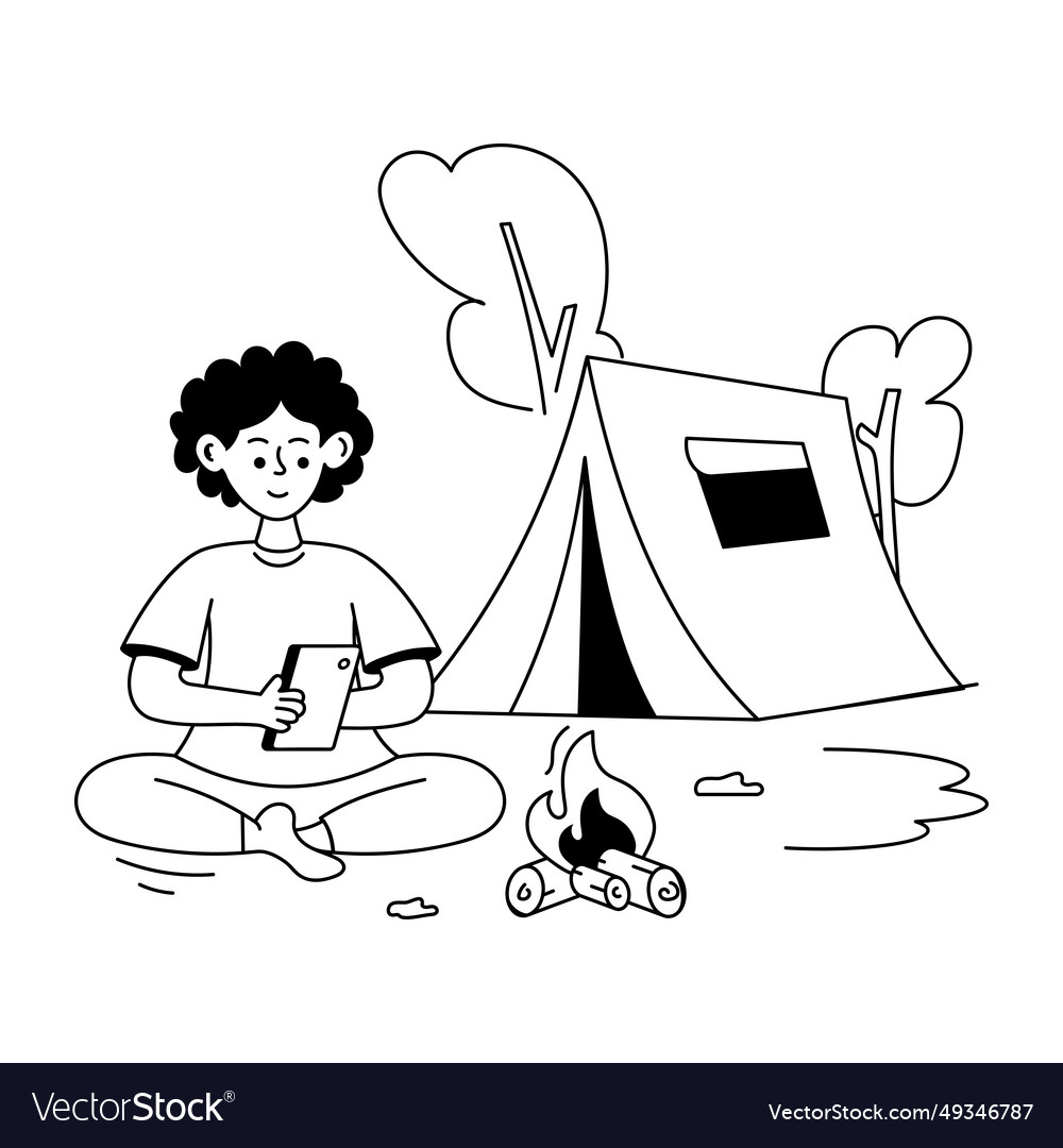 Camping alone