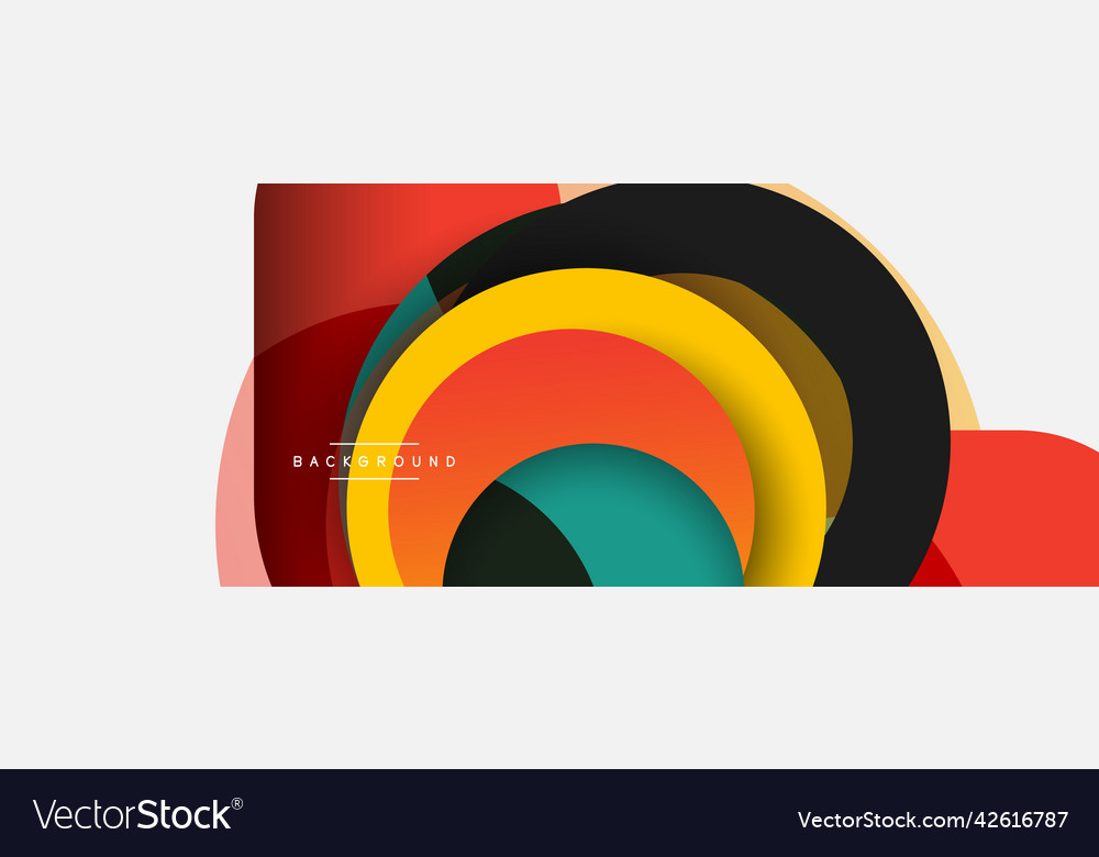 Circle and round shapes abstract background