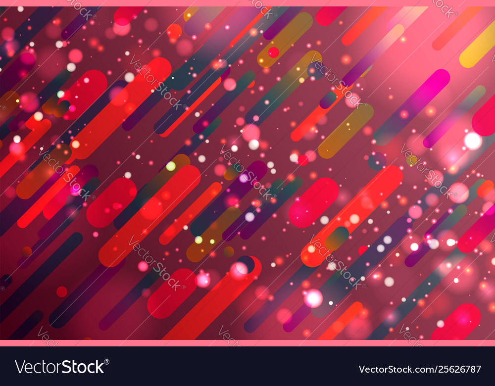 Colorful abstract background with balls and lines Vector Image Colorful abstract background with balls and lines