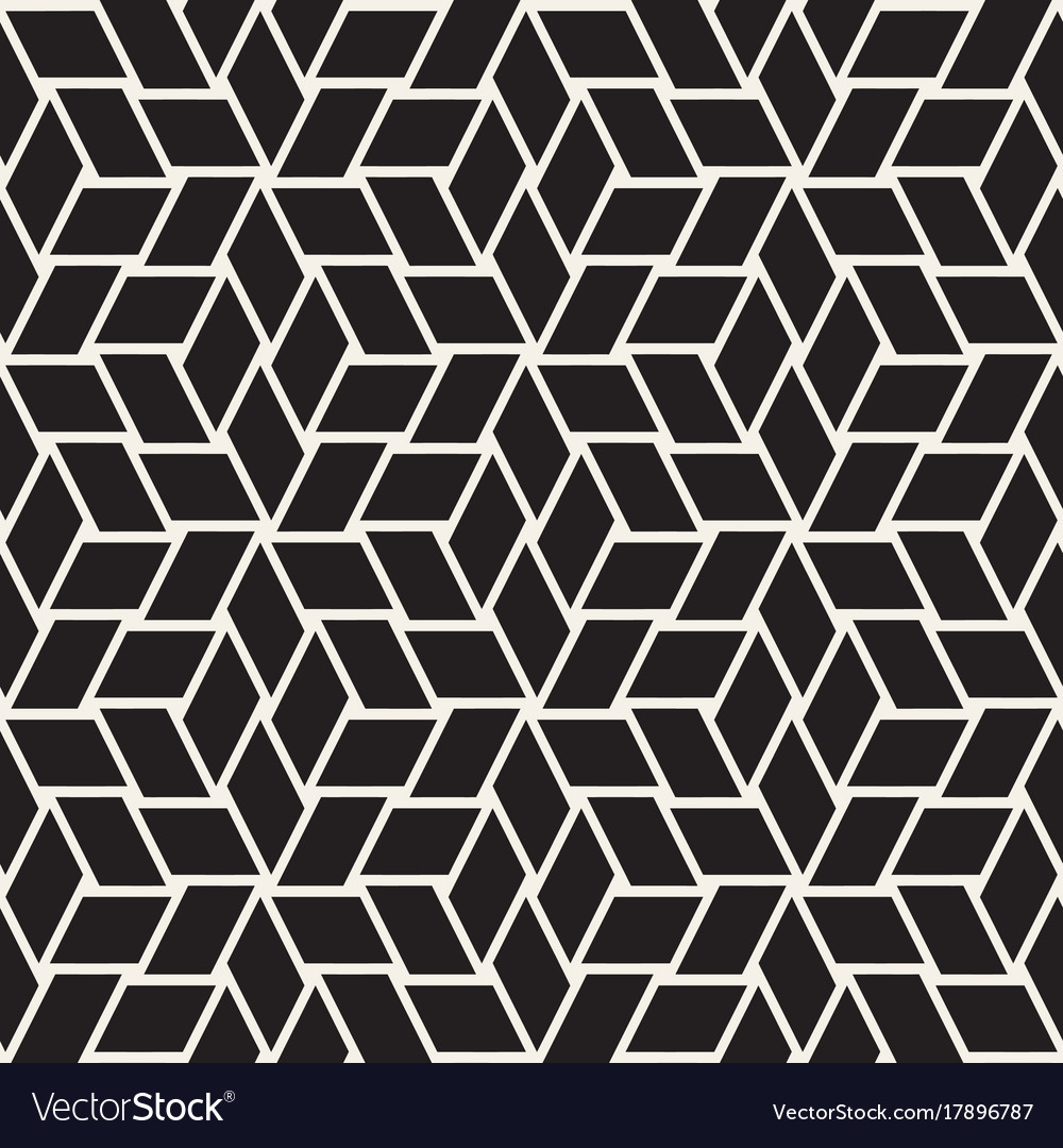 Cubic grid tiling endless stylish texture