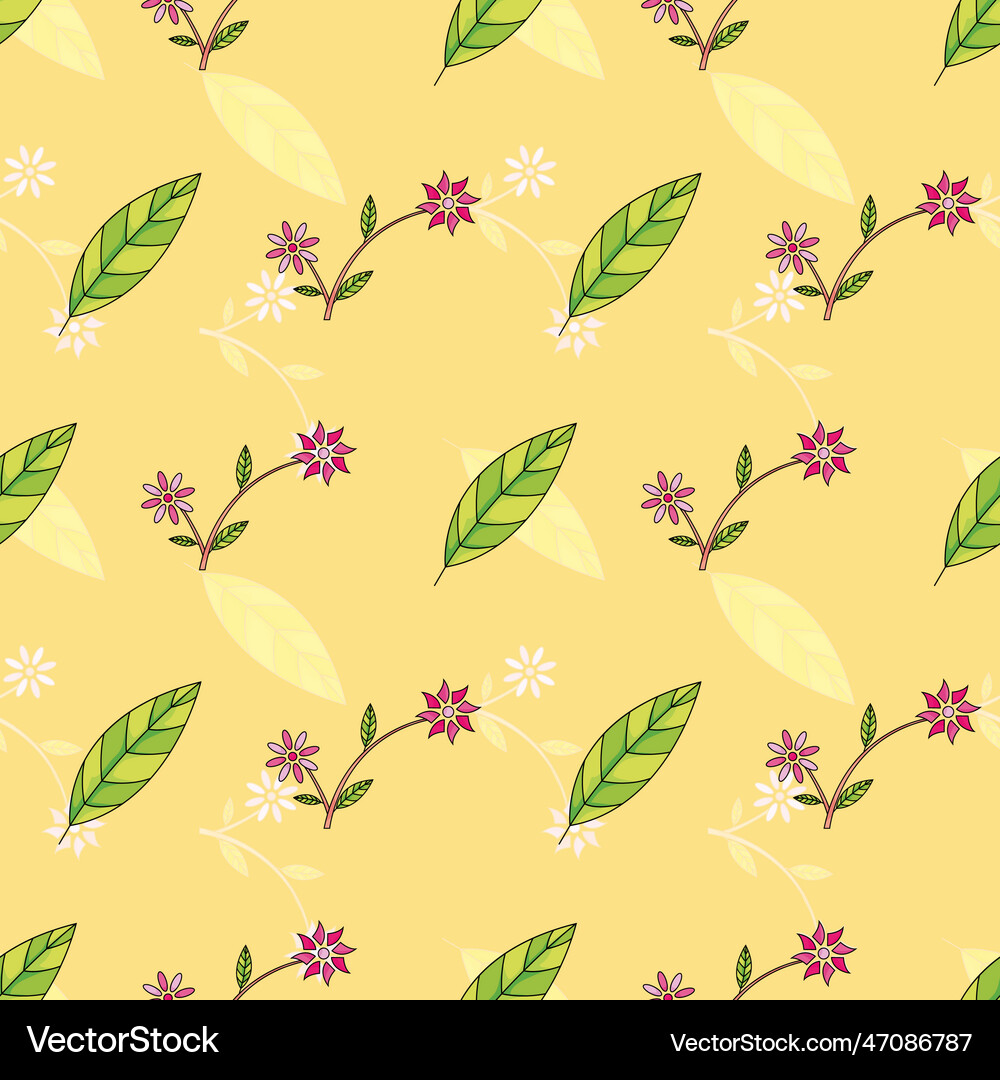 Floral seamless pattern background – Royalty-Free Vector | VectorStock
